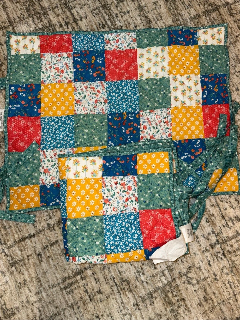 Pioneer  woman 2 pillowcase patchwork 27.5x21.5